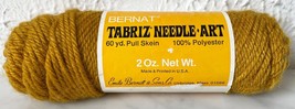 Bernat Tabriz Needle-Art Polyester Yarn - 1 Skein 2 Oz Color Gold #7803 - £3.68 GBP