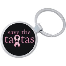Save The Tatas Keychain - Includes 1.25 Inch Loop for Keys or Backpack - £8.48 GBP