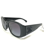 CHANEL Sunglasses 5450-A c.501/S6 Black Thick Oversized Frames Purple Le... - £239.57 GBP