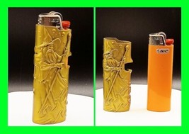 Unique Metal Wizard Mystic Lighter Case - Fits Full Size Bic Lighters - £19.45 GBP