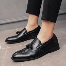 Big Size 38-48 Men Brogue British Oxford  Dress Shoes Male Gentleman PU Leather  - £58.90 GBP