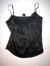 New Designer Natori Camisole Black Tank Small Womens S Top Lace Cami Adj... - £127.56 GBP