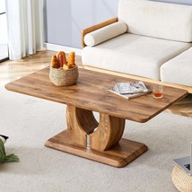 Modern Rectangular Coffee Table - Wood - £194.08 GBP