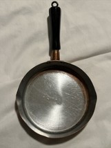 Solid Copper Rome NY 7&quot; Skillet Frying Pan Wooden Handle Vintage Revere Ware - £29.16 GBP