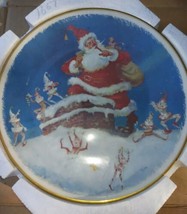 Gorham Julian Ritter Christmas Visit Limited Edition 1977 Collector Plate - $16.56