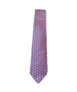 Rotary International 2016-17 Men’s orange blue abstract silk necktie - $13.54 CAD