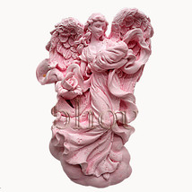EGBHOUSE, 2D Silicone Soap Mold, plaster mold - Mother Angel’s Loving Wi... - $30.29