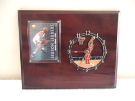 Vintage 1983 Ramar Ind.Michael Jordan Wooden Wall Clock &amp; Card &quot; GREAT ITEM &quot; - £44.82 GBP