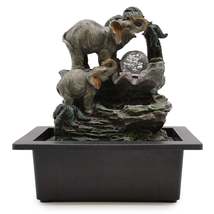 Elephant Family Table Top Water Feature - 30cm - £42.34 GBP
