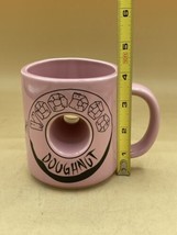 Voodoo Doughnut Donut Pink Coffee Mug The Magic Is In The Hole 4” - £14.18 GBP