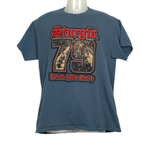 Sturgis Black Hills Rally 2019 Tee MEDIUM 79 Short Sleeve Blue 100% Cotton - £13.66 GBP