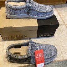 Hey Dude  Size 9 Wally B Sox Lightweight Slip-On Men&#39;s Comfort Shoes In Grey NEW - £35.35 GBP