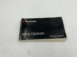 2003 Dodge Caravan Owners Manual Handbook OEM K03B13003 - £28.31 GBP