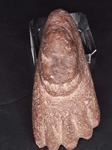 Pre Columbian Volcanic stone foot offering effigy - $222.74