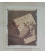 11.5&quot; x 13.5&quot; Wooden Framed ~ Matted ~ Vintage Picture ~ Golf Print - $35.80 CAD