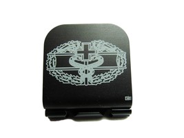 Military Combat Medic Badge Laser Etched Aluminum Hat Clip Brim-it - $11.99