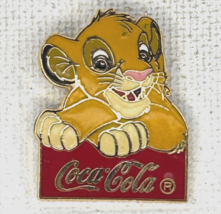 Disney The Lion King Simba On Coca-Cola Logo Color Pin#4918 - £34.76 GBP