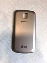 Genuine Lg Optimus M MS690 Metro Pcs Battery Cover Door Silver Smart Phone Back - £2.92 GBP