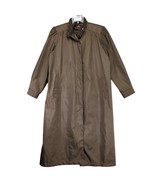 Vintage 80s-90s Alorna Women&#39;s 7/8 Brown Rain Trench Coat Jacket, Classi... - $758.18 MXN