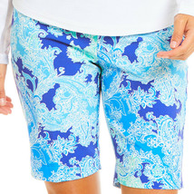NWT Ladies IBKUL PASCHA NAVY SEAFOAM Pullon Golf Shorts - sizes 4 6 8 10... - $59.99