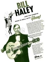 Bill Haley - Gibson Super 400 Guitar - 1957 - Promotional Advertising Poster - £7.98 GBP+