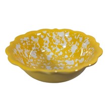 Pioneer Woman Dip Bowl Yellow White Splatter 5.35 x 2-inch Kitchen Melamine New - $17.73