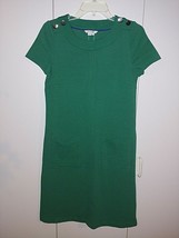 Boden Ladies Green Ss Knit DRESS-8L-COTTON/POLY/ELASTANE-NWOT-CUTE-COMFY - £17.69 GBP