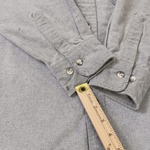 Field & Stream Heavy Cotton Button Down Shirt Men's Gray Outdoor Work Chest 50" image 4
