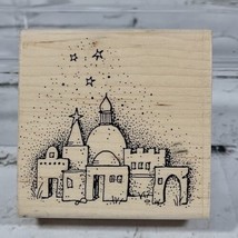 Stampington Co O Little Town Christmas Rubber Stamp  - £9.31 GBP