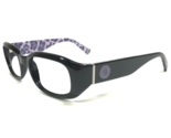 Coach Eyeglasses Frames SADIE S607 BLACK Purple Round Full Rim 49-19-130 - £44.19 GBP