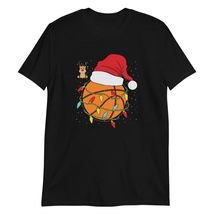 Basketball Christmas Ball Santa Player T-Shirt Black - £14.28 GBP+