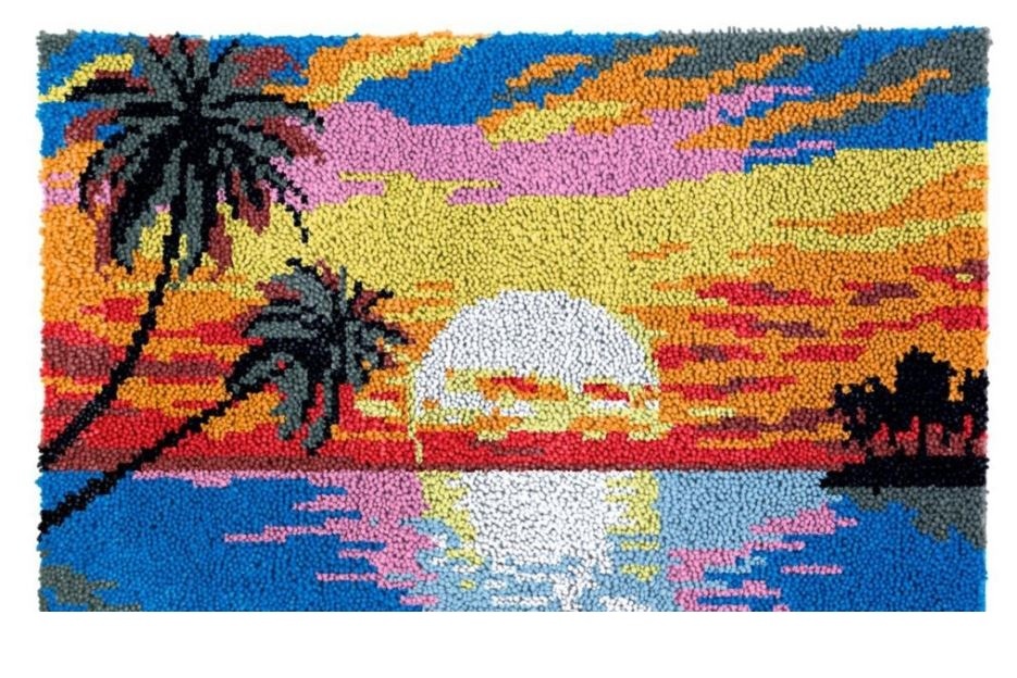 Sunset | Rug Making Latch Hooking Kit (52x38cm printed canvas) - $31.99