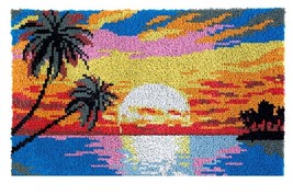 Sunset | Rug Making Latch Hooking Kit (52x38cm printed canvas) - £25.47 GBP