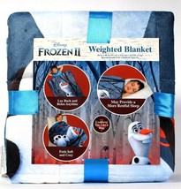 Franco Manufacturing Co Disney Frozen II Olaf 36&quot; X 48&quot; 4.5 Lbs Weighted Blanket - £49.43 GBP