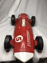 Vintage 1963 Mattel V-RROOM VROOM Red #5 Race Car Whip Car ~15 inches - £23.74 GBP