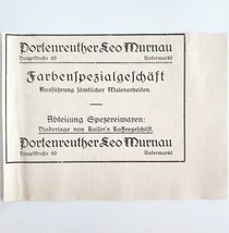 1940 Portenreuther Special Paint Store Advertisement Murnau Germany Impo... - $27.40 CAD