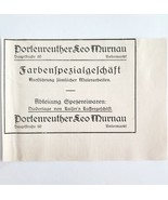 1940 Portenreuther Special Paint Store Advertisement Murnau Germany Impo... - $19.99