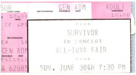 Survivor Konzert Ticket Stumpf Juni 30 1985 des Moines Iowa - £30.90 GBP