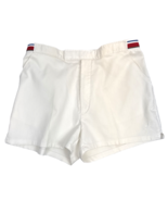 Vintage Jantzen Men&#39;s Size 36 Center Court Fabric 3” Tennis Shorts White - $665.26 MXN