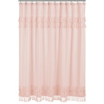 Sweet Jojo Designs Pink Boho Bohemian Bathroom Fabric Bath Shower Curtain - Soli - $84.99