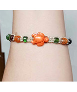 Turtle and Glass Beads Adjustable Hemp Bracelet    handmade jewelry  Kid... - $13.76 CAD