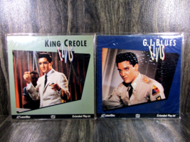 2 Vintage Laserdisc Videos Classic Movies Elvis Presley King Creole &amp; G.I. Blues - £15.49 GBP