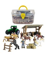 Horse Stable Playset Toys For Boys And Girls Ages 3 And Up Includes 8 Ho... - £30.01 GBP
