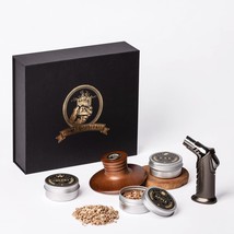 Cocktail Smoker Kit With Torch And Flavors Wood Chips For Whiskey And Bourbon, - £35.85 GBP