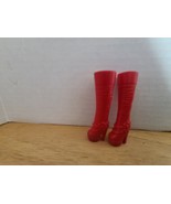 Barbie Doll Fashionistas Tall Red Spiked Heeled Boots  - $12.30 CAD