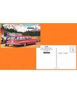 1959 CHEVROLET NOMAD STATION WAGON FACTORY CARTE POSTALE COULEUR ORIGINA... - $9.89