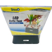 Tetra 1 Gallon LED  Betta Fish Tank with base lighting   9&quot;W X 8&quot; H X 7&quot; D - $19.79