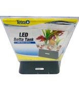 Tetra 1 Gallon LED  Betta Fish Tank with base lighting   9&quot;W X 8&quot; H X 7&quot; D - £15.56 GBP