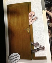 Creepy Life Size Dimensional ZOMBIE ATTACK Halloween Wall Door Prop Deco... - $29.67