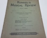 1898 Kunkel&#39;s Musical Review July 1898 Piano Solos Vol 21 No. 7 - $28.66